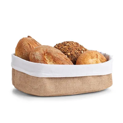 Obrázok produktu pre Kôš na chlieb z juty a bavlny, 26 x 18 cm