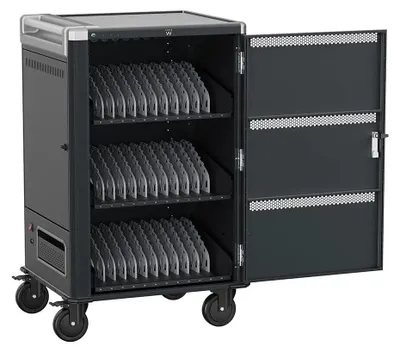 Produktbild von Ewent EW1701 Wagen / Schrank für das Management mobiler Geräte Schrank zur Verwaltung tragbarer Geräte Schwarz  Grau