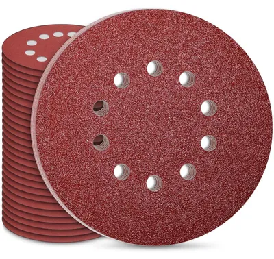 Productafbeelding van Schuurpapier 225mm met klittenband, 30 stuks, 10-gaats, korrel P40, voor gipsplaat schuurmachines