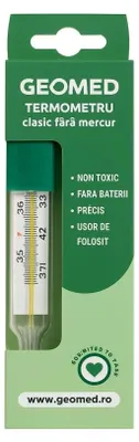 Zdjęcie produktu dla Geomed, Geomed, termometr bezrtęciowy, termometr, termometr pod pachą