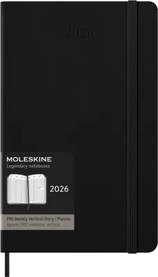 Immagine prodotto di Moleskine 8056999274658 MOLESKINE Libro Calendario Pro 2026, L/A5, copertina rigida, nero