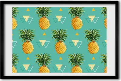 Produktbild von Bild 60x40 MDF-Rahmen, Wandkunst Ananas