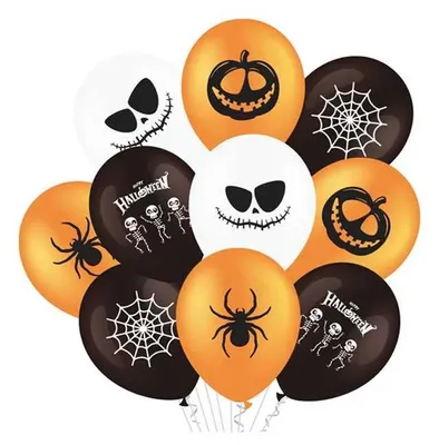 Produktbild von PartyPal Halloween Deko-Ballons Set 10 Stück