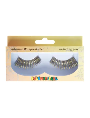 Produktbild von Eulenspiegel 000076, Streifenwimpern, Schwarz, Gold, 2 Stück(e)