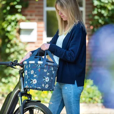 Obrázek produktu pro Brašna na košík na řídítka Reisenthel Klickfix Bikebasket, zahradní modrá, volná