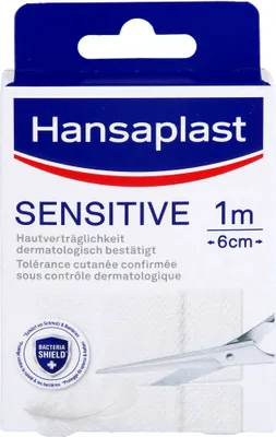 Produktbild von Hansaplast Sensitive Pflaster Hypoallergen 1mx6cm, 1 St. Pflaster