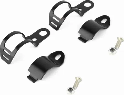 Image de Support de fixation pour clignotant de moto, colliers de repositionnement de fourche 30-43 mm, noir HNH