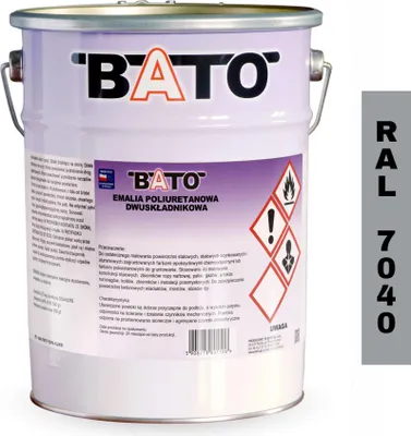 Produktbild von Zweikomponenten-Polyurethan-Emalie Grau Ral 7040 A 4,8 L (4 L Farbe + 0,8 L Härter)