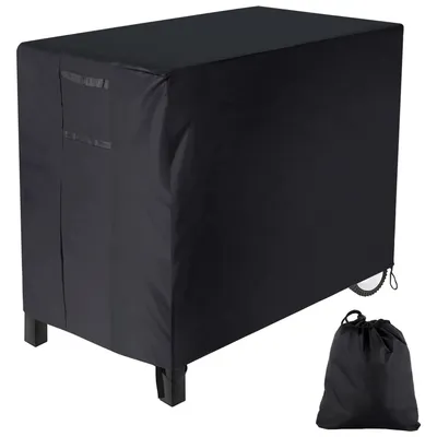 Produktbild von Gartenmöbel Abdeckung Wasserdicht 102x61x81cm,Tischhülle Abdeckhaube Regal Karre Reißfest UV-beständig 420D Oxford,schwarz