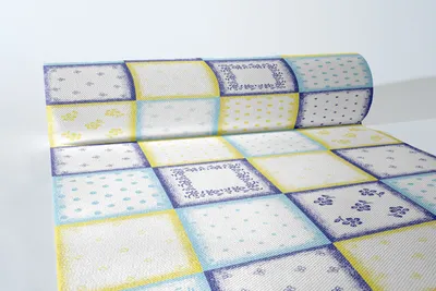 Produktbild von Sovie HORECA Tischläufer Cookie in Blau aus Linclass® Airlaid 40 cm x 24 m, 1 Stück