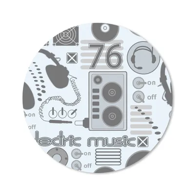 Produktbild von MuchoWow® Mauspad Mousepad DJ - Kopfhörer - Vintage - Design 30x30 cm - Mousepads - Maus Mat - Pad - Mausunterlage - Tischunterlage - Schreibtischmatten