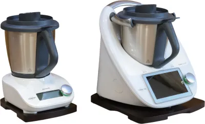 Produktbild von Thermomix TM5 TM6 + Friend Satz Holzbrettuntersetzer - braun 2 Stück