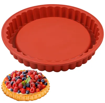 Silikon-Kuchenform 26 cm, rund, ofenfest, spülmaschinengeeignet