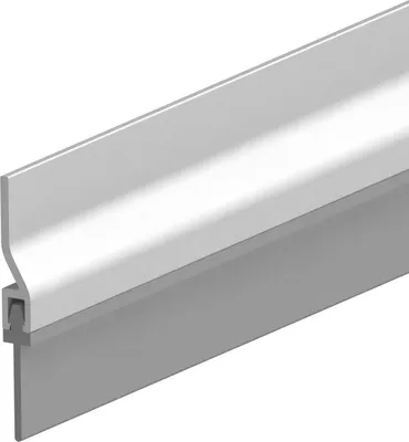 Produktbild von Ellen Türbodendichtung ADS-RL mit PVC-Lippe, zum schrauben, Aluminium silber, Höhe 32mm x Länge 2500mm, Stärke 5mm, Bodenluft max 17mm