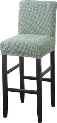 Obrázek produktu pro Lattice Jacquard Fabric Single Colour Bar Stool Chair Cover, Universal Stretch High Chair Covers, Jídelní židle kryty, ZELENÁ