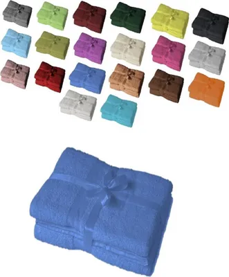 Produktbild von 4 x Saunatuch 500 g/m² 80 x 200 cm Royalblau