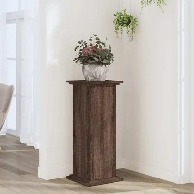 Produktbild von "2026 Promotion" Pflanzenständer - Hochbeet - Eichen-Optik 33x33x80 cm - Holzwerkstoff - Beete CC31192