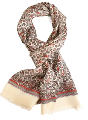 Immagine prodotto di Omgoods - Sciarpa in seta con motivo Paisley classico da uomo
