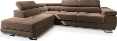 Produktbild von Masseno Ecksofa SELVA L-S mit Schlaffunktion L-Form, Sofa mit Bettkasten, Wohnzimmersofa, Couch, Soffa, Bettsofa, Couchgarnitur- Beige, MONOLITH 09