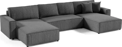 Produktbild von Ecksofa Eckcouch mit Schlaffunktion Sekwana U Form Bettkästen Couch Sofagarnitur