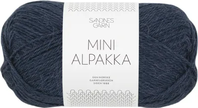 Produktbild von Sandnes Mini Alpakka 50g - Alpakagarn Dunkelblau 6081