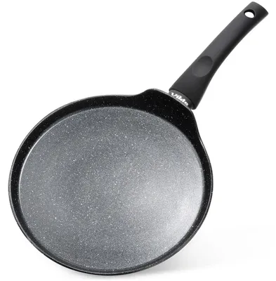Image de Poêle à crêpes en granit - Poêle - Aluminium - 24 cm - Noir