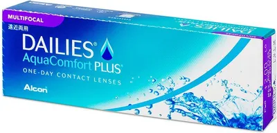 Produktbild von Alcon Dailies AquaComfort Plus Multifocal (30 linsen) Stärke: -1.25, BC: 8.70, DIA: 14.00, Add power: HI (MAX ADD +2.50)