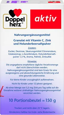 Obrázok produktu pre Dvojité srdce Horúce bazové ovocie Vitamín C + zinok 10ks