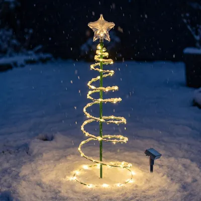 LED-Lichterkette mit Solarpanel, 20 warmweiße Lichter, für Außen