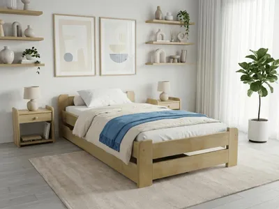 Zdjęcie produktu dla Łóżko Emily 80x200 cm, sosna Materac: bez materaca, Stelaż: bez stelaża