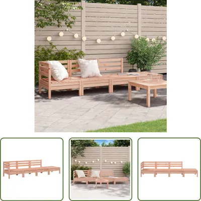 Produktbild von The Living Store Gartensofa 4-Sitzer Massivholz Douglasie