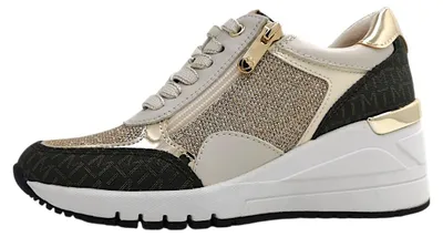 Image de Chaussures de sport pour femmes Marco Tozzi, lacets, couleur beige, style décontracté