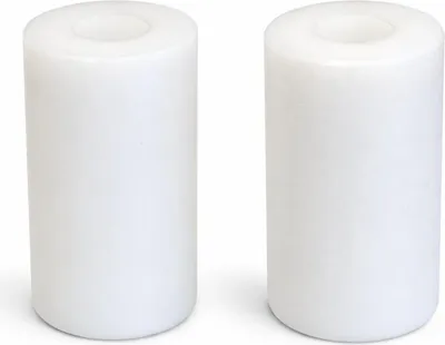 Produktbild von Distanzhülsen 40 x 25 für 10mm durchmesser weiß Kunststoff paar