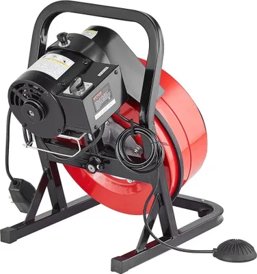Produktbild von Abflussreinigungsmaschine 50FT x 1/2 Zoll manuell geführte Schlangenbohrmaschine mit 4 Schneidwerkzeugen