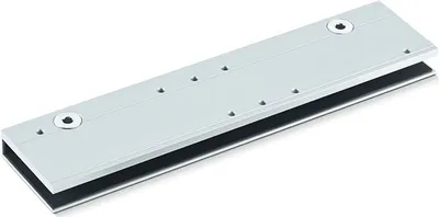 Immagine prodotto di Piastra di fissaggio Geze per TS 5000 argento per porte tutto vetro - 57126