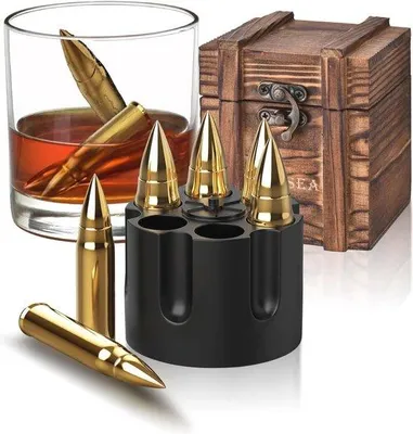 Produktbild von Famanu Whisky Set - Wiederverwendbare Eiswürfel für Getränke