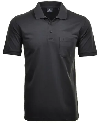 Ragman H-Polo Polo Soft-Knit uni in grau