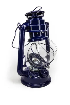 Produktbild von Petroleum Sturmlampe 30 cm blau Sturmlaterne Laterne Lampe