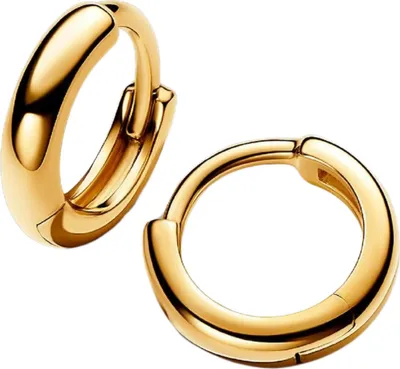 Produktbild von Pandora Ohrringe Creolen Damen Runde Huggie Vergoldet 262386C00