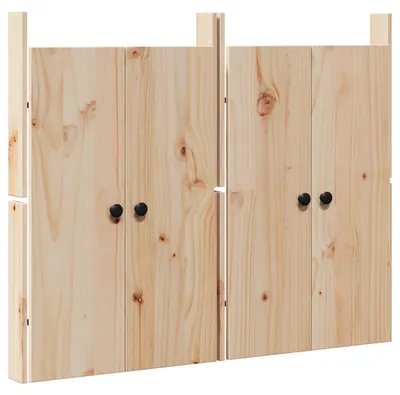 Immagine prodotto di vidaXL Porta da cucina MEPPEL, 2 pezzi, color crema, 50 x 9 x 82 cm, legno massello di pino