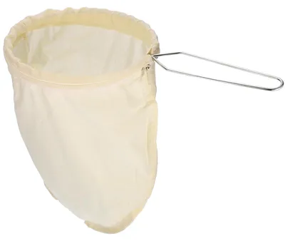 Stoff-Kaffeefilter, wiederverwendbar, mit Griff, mittel, gelb