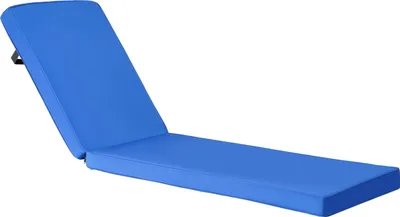 Obrázek produktu pro VEVOR polštáře na lehátka, 1830x533x75 mm, polštáře na lehátka pro venkovní použití, vodoodpudivé a stálobarevné, polštáře na lehátka s popruhy, silné polštáře na lehátka u bazénu, modré