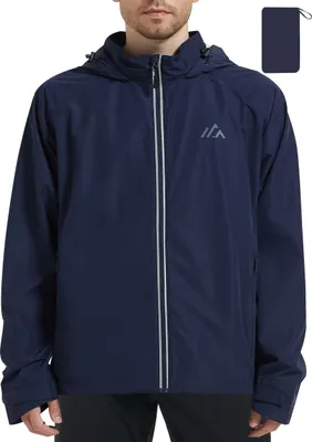 Produktbild von ATLASLAVA Herren Regenjacke Fahrrad Laufen Blau L