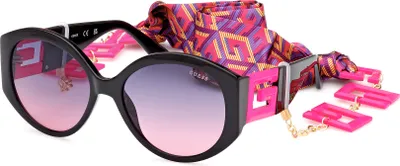 Zdjęcie produktu dla Okulary przeciwsłoneczne damskie Guess GU7917 74T, błyszcząca czerń, 56/17/140