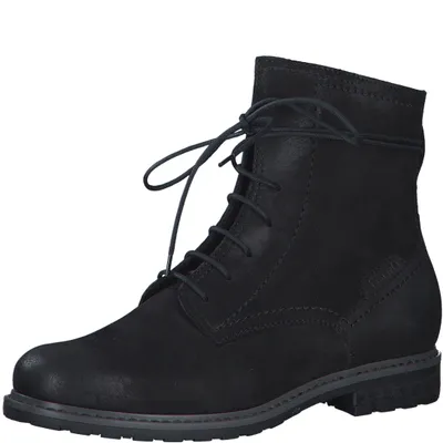 Immagine prodotto di Tamaris donna stivaletto stringato in pelle con zip 1-25105-43, misura:38 EU, colore:Nero