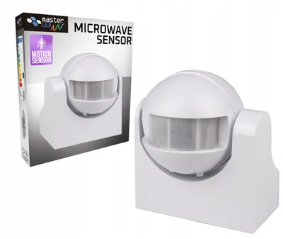 Produktbild von MasterLED PIR Bewegungsmelder 180° Außen IP44 Infrarot Sensor Aufputz Wandmontage Einstellbar Zeit & LUX Weiß