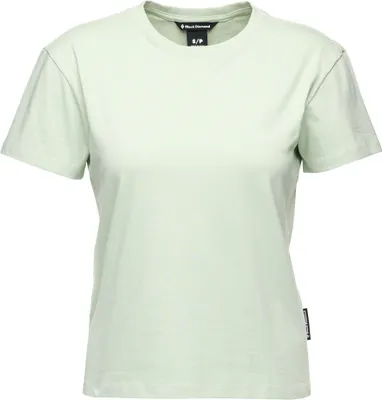 Hellgrünes T-Shirt für Damen von Black Diamond; Modell "Project Ss Tee"; schlichtes Design ohne Muster.