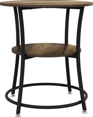 Produktbild von Couchtisch Vicco Quebec Antikholz 50 x 50 cm mit Ablage, Model 50002