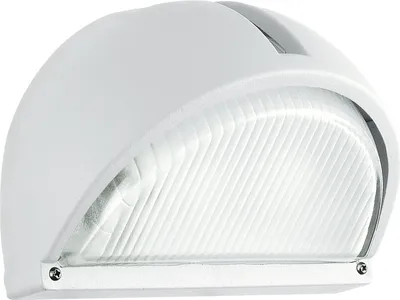 Produktbild von EGLO Außen-Wandlampe Onja, 1 flammige Außenleuchte, Wandstrahler aus Aluguss, Farbe: Weiß, Glas: geriffelt, klar, Fassung: E27, IP44