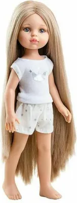 Produktbild von Paola Reina Puppe Amigas Pyjamas Carla langes Haar (32cm)